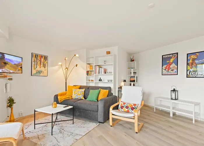 3rd View In Crans-montana, Stunning Panorama 公寓 克莱恩 蒙塔纳